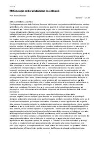 Sbobine Metodologia della ricerca psicologica