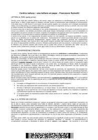 contro-natura. Lettera al Papa