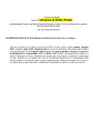 PANIERE QUIZ RISOLTI 2025 Istituzioni di Diritto Privato Prof. Sacco