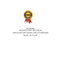 Paniere SOCIOLOGIA DELL EDUCAZIONE Ecampus