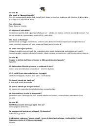 Paniere 2024 PEDAGOGIA SPECIALE Ecampus