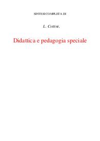 Didattica e pedagogia speciale