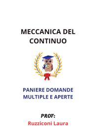 Paniere MECCANICA DEL CONTINUO, Ecampus, 2025, Ruzziconi Laura - RISPOSTE MULTIPLE E APERTE