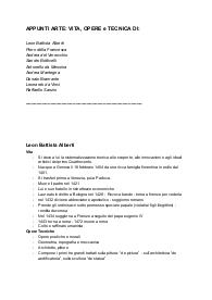 Riassunto Opere-Vita-Tecnica di Arte (5/4° liceo scientifico)