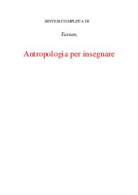 Antropologia per insegnare
