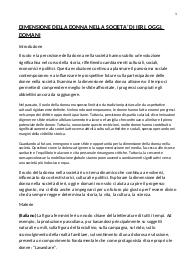 (Esame di Maturità) Percorso multidisciplinare sulla dimensione della donna
