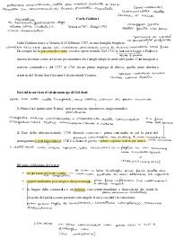 Appunti su Carlo Goldoni e La Locandiera