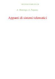 Appunti di sistemi telematici