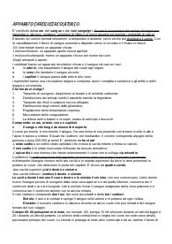 Riassunto apparato cardiocircolatorio Quarta Superiore