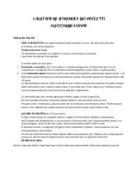 Appunti e domande esame delle lezioni di valutazione economica dei progetti prof. Oppio