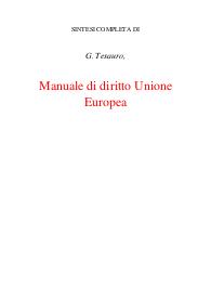 Istituzioni di diritto Unione Europea