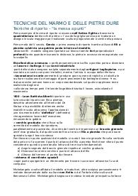Appunti corso tecniche del marmo