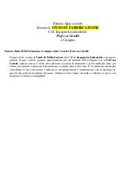 Paniere Studi di Fabbricazione Quiz Corretti Prof.ssa Gentili