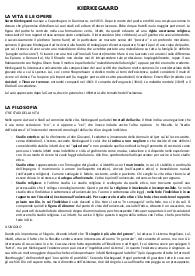 Kierkegaard riassunto+appunti