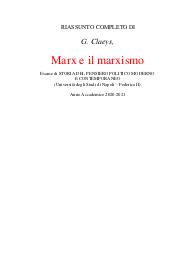 G. Claeys, Marx e il marxismo. Pensiero politico