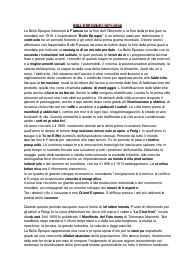 Belle Epoque, Karl Marx e Prima Guerra Mondiale