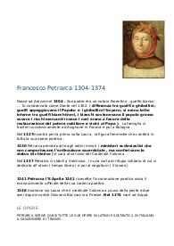 riassunto Petrarca