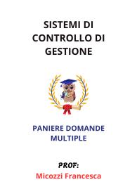Paniere Completo di SISTEMI DI CONTROLLO DI GESTIONE, Micozzi Francesca - MULTIPLE