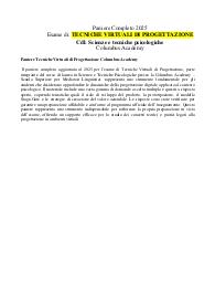 Paniere Tecniche Virtuali di Progettazione Columbus Academy