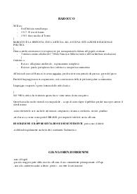 appunti sul barocco