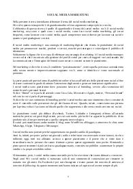 Riassunto: Social Media Marketing