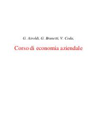 G. Airoldi, G. Brunetti, V. Coda, Manuale di economia aziendale