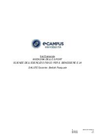 Paniere di MEDICINA DELLO SPORT, Prof BELLOTTI, ECAMPUS - Chiuse - AGGIORNATE 2022