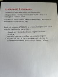 Appunti sul SORPASSO patente