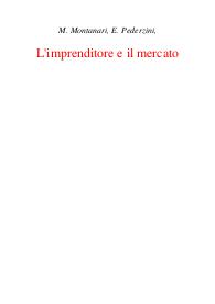 L'imprenditore e il mercato - Massimo Montanari; Elisabetta Pederzini