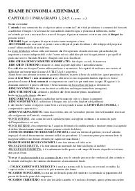 Economia aziendale riassunti schemi e appunti
