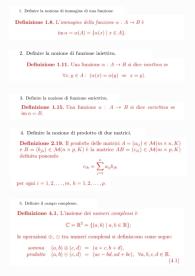 definizioni richieste all'esame prima parte