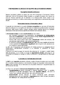 FORMAZIONE CLINICA E SVILUPPO DELLE RISORSE UMANE