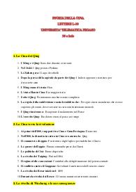 STORIA DELLA CINA - LETTERE L10 - UNIVERSITA' TELEMATICA PEGASO