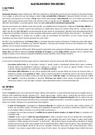 Alessandro Manzoni riassunto+appunti