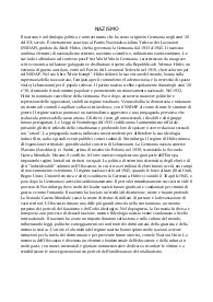 Appunti sul nazismo.
