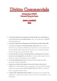 Diritto commerciale - Giurisprudenza LMG01 - Università Telematica Pegaso