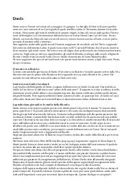 Riassunto Dante