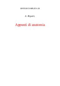 Appunti di anatomia principi