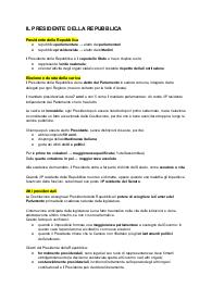 Presidente della Repubblica - DIRITTO - SCUOLA SUPERIORE