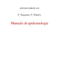 Manuale di epidemiologia parte due