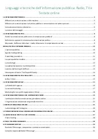 Appunti di Linguaggi e tecniche dell'informazione pubblica