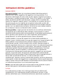 Appunti per l’esame di “Istituzioni di diritto pubblico ed europeo”
