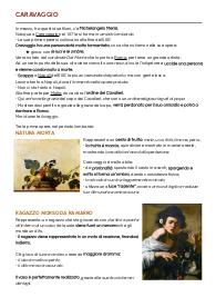 Appunti di Arte-Caravaggio (vita e opere)