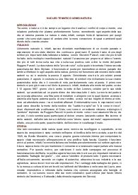 Tesina di maturità sul nucleo tematico uomo-natura
