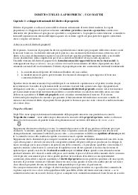 Diritto civile - la proprietà