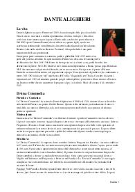Dante Alighieri, riassunto vita, opere e Divina commedia