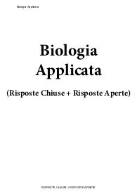 Biologia Applicata - Paniere eCampus
