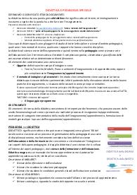 DIDATTICA E PEDAGOGIA SPECIALE