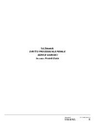 Paniere DIRITTO PROCESSUALE PENALE prof.ssa Proietti Daria
