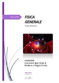 Fisica Generale - Nozioni principali di fisica e prove d'esame risolte